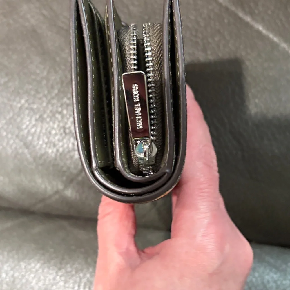 Michael Kors signature printed graphic  tote bag and matching wallet